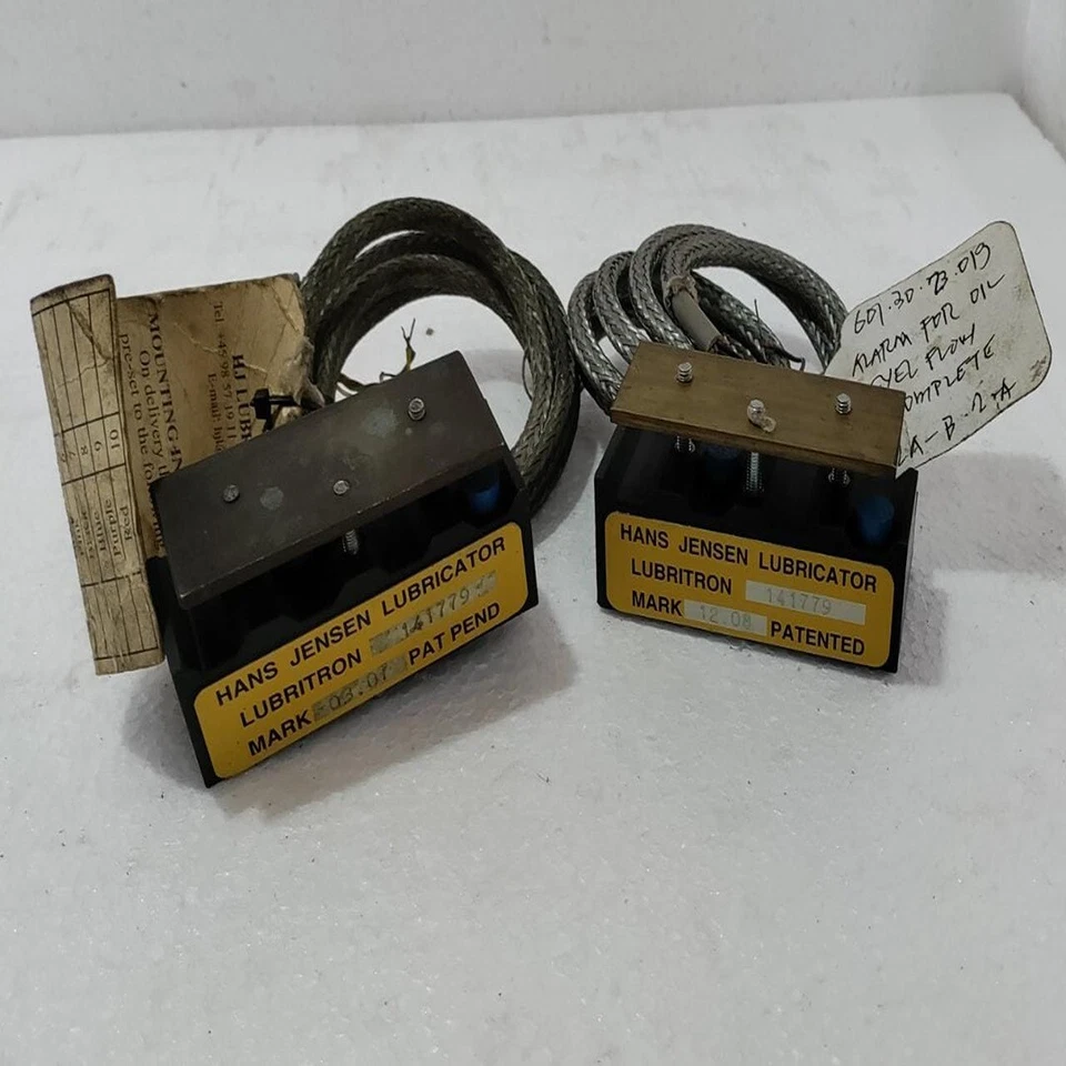Hans Jensen Lubricator 141779, Alarm Oil Level & Flow